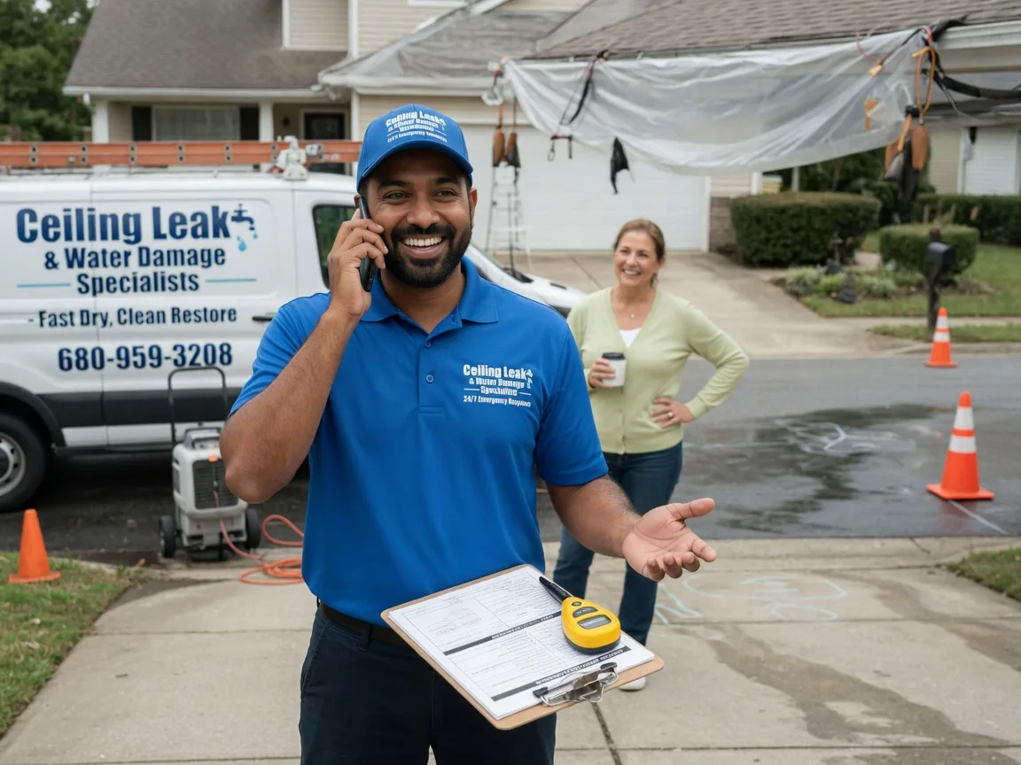 Ceiling Leak Cleanup Bonner Springs, KS FAQs